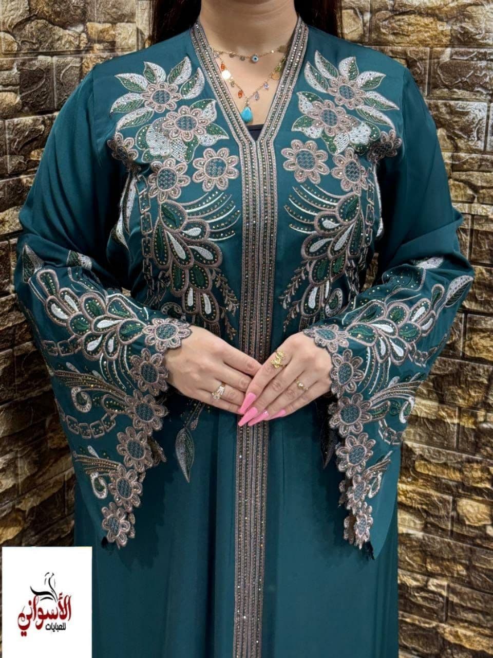 Nefertiti Silk-Blend Egyptian Abaya